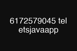 6172579045 tel etsjavaapp